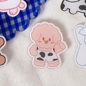 Kawaii Fluffy Bear Brooch Pin